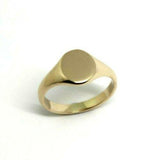 Kaedesigns New Size N 1/2 New 9ct 9K Yellow, Rose or White Gold Oval Signet Ring 9mm x 7mm
