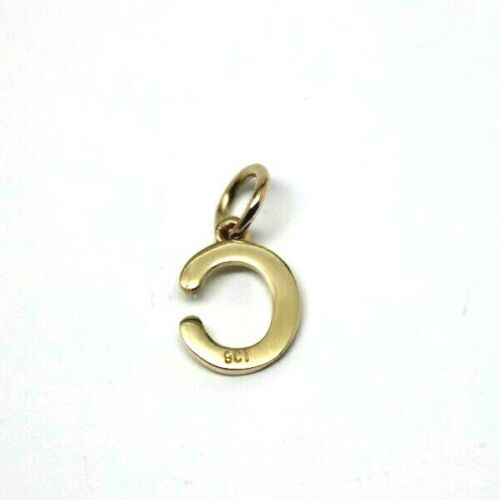 Kaedesigns, Genuine 9ct 9kt Genuine Solid Yellow, Rose or White Gold Initial Pendant C