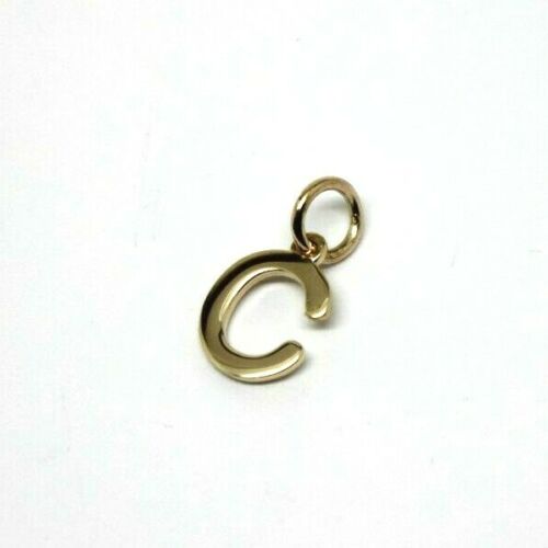 Kaedesigns, Genuine 9ct 9kt Genuine Solid Yellow, Rose or White Gold Initial Pendant C