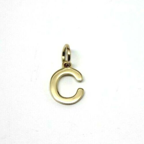 Kaedesigns, Genuine 9ct 9kt Genuine Solid Yellow, Rose or White Gold Initial Pendant C