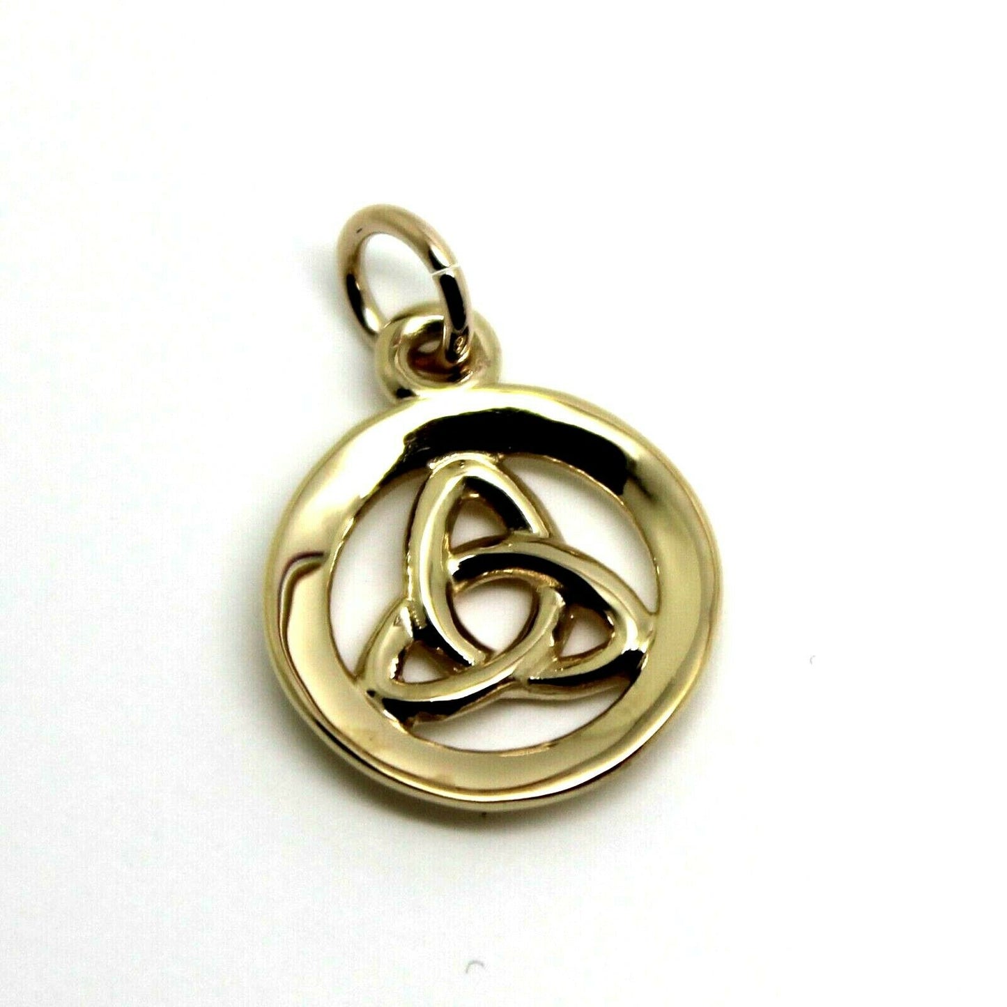 Kaedesigns Genuine New 9ct 9K Yellow, Rose or White Gold Celtic Knot Round Pendant