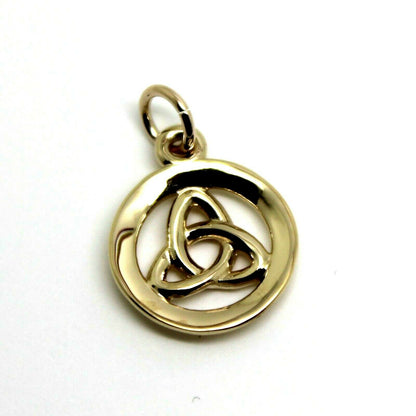 Kaedesigns Genuine New 9ct 9K Yellow, Rose or White Gold Celtic Knot Round Pendant