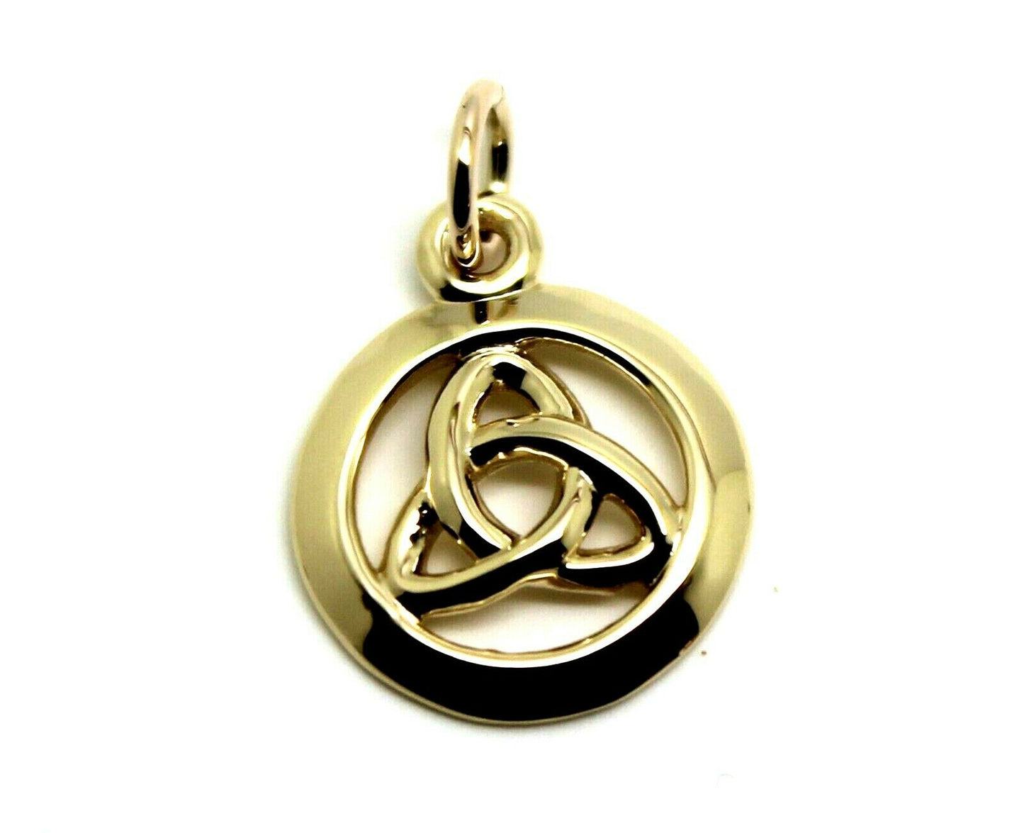 Kaedesigns Genuine New 9ct 9K Yellow, Rose or White Gold Celtic Knot Round Pendant