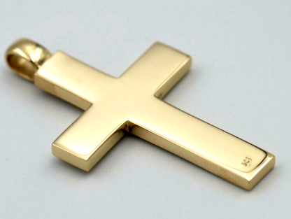 Kaedesigns New Genuine 9ct 9K Yellow, Rose or White Gold Heavy Huge Large Plain Cross Pendant