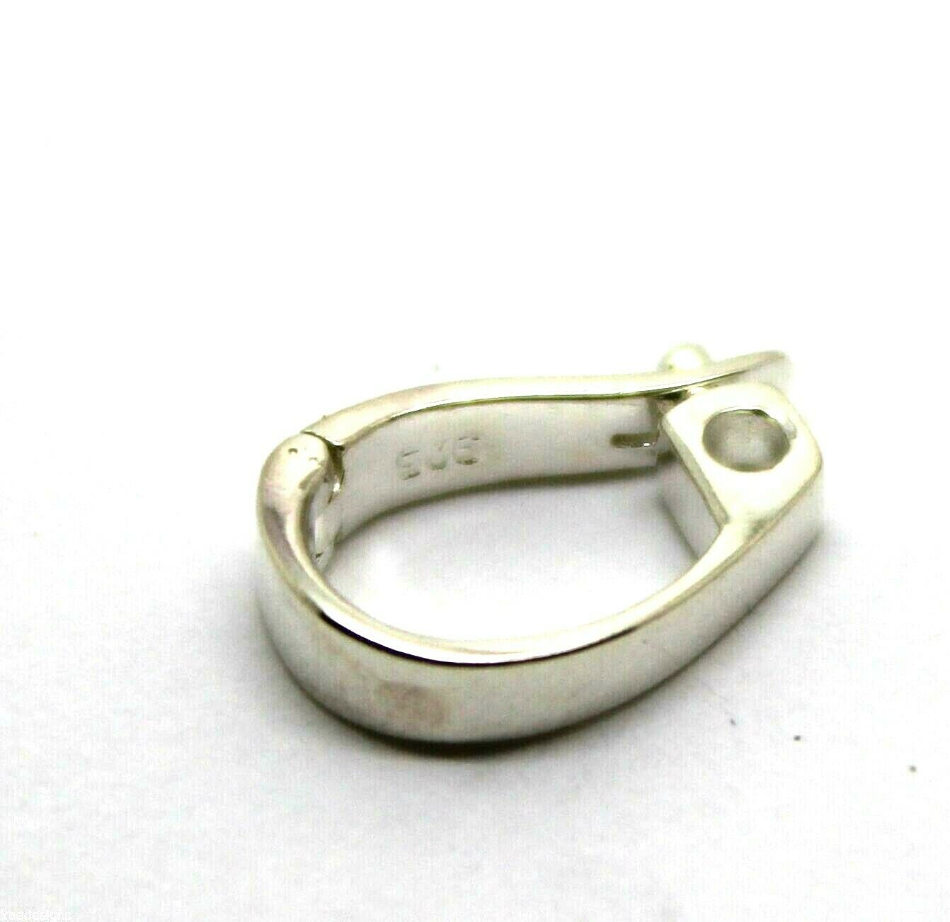 Genuine 9ct Yellow or White Gold or Sterling Silver Enhancer Bale Clasp 11mm x 8mm