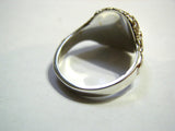 Size W Genuine Solid Sterling Silver Square Engraved Signet Ring + Engraving