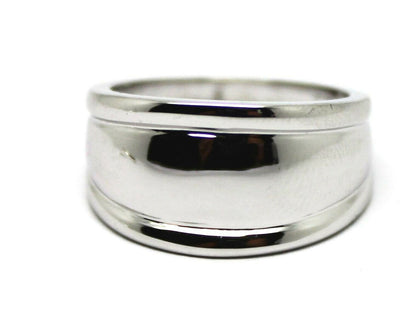 Size V, Genuine Sterling Silver 925 Thick Dome Ring 10mm Wide