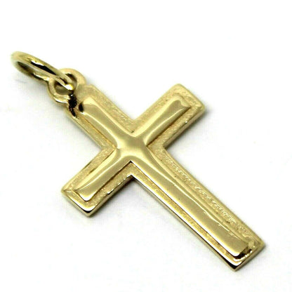 Kaedesigns New Genuine  Small 18ct 750 Yellow, Rose or White Gold Plain Cross Pendant