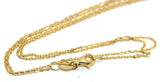 Genuine 9ct Yellow Gold Belcher Diamond Cut Cable Chain Necklace 50cm 1.5grams