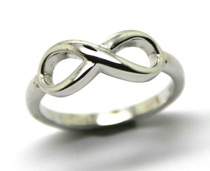 Genuine New 9ct Yellow, Rose or White Gold Solid Infinity Ring Size S / 9 1/8