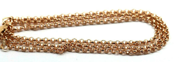 Genuine 9ct Rose Gold Belcher Chain Necklace 50cm 6 grams *Free express