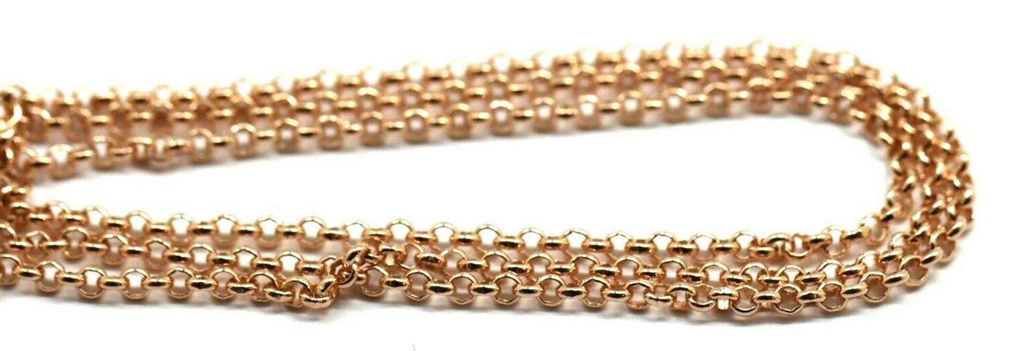 Genuine 9ct Rose Gold Belcher Chain Necklace 50cm 5.95 grams