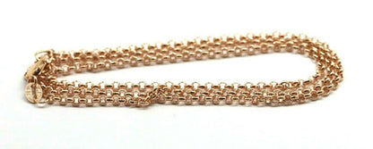 Genuine 9ct Rose Gold Belcher Chain Necklace 45cm 5.43 grams