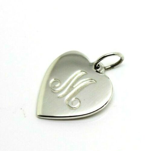 Sterling Silver Heart Shield Pendant Or Charm plus engraving of upto 2 initials