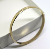 Genuine 9ct 9kt FULL SOLID Heavy Yellow, Rose or White gold 6mm wide half round 60mm inside diameter