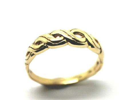 Kaedesigns, New 9ct 9kt Genuine Solid Yellow, Rose or White Gold Celtic Weave Ring 209