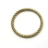 Genuine New 9ct Yellow, Rose or White Gold Dress rope stacker ring