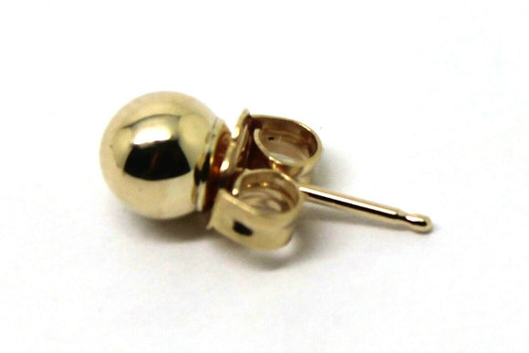 Genuine New 9ct 9kt Yellow Gold One Earring 4mm Stud Ball Earring