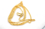 Genuine 9ct Yellow Gold Curb Necklace / Chain 2.87gms 50cm