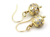 Kaedesigns New 9ct 9k Yellow Gold 10mm Cubic Zirconia Ball Earrings - Free post