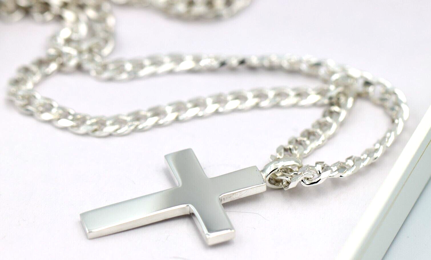 Heavy silver cross pendant deals