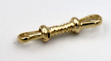 Genuine 9ct Yellow, Rose or White Gold Double Dog Clip for Albert Swivel Clasp
