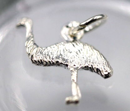 Kaedesigns New Genuine Sterling Silver 925 Emu Pendant or Charm