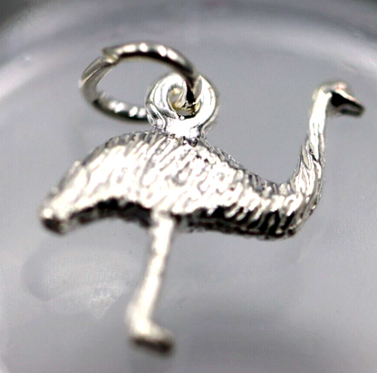 Kaedesigns New Genuine Sterling Silver 925 Emu Pendant or Charm