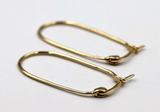 Kaedesigns New Genuine 9ct 9K Yellow Gold Large Hook Earrings -Free Express Post