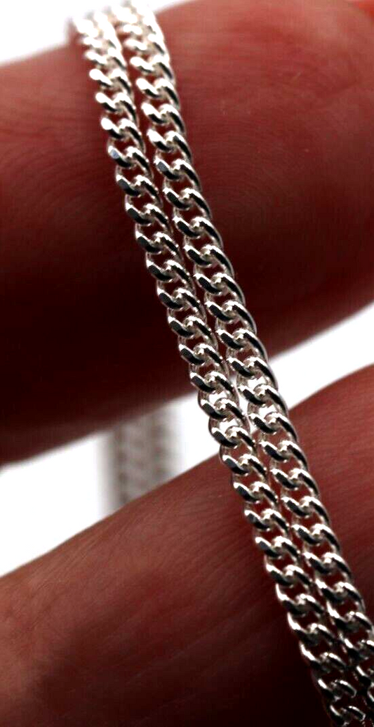 Sterling Silver 925 Kerb Curb Link Chain 4.5 Grams 50cm