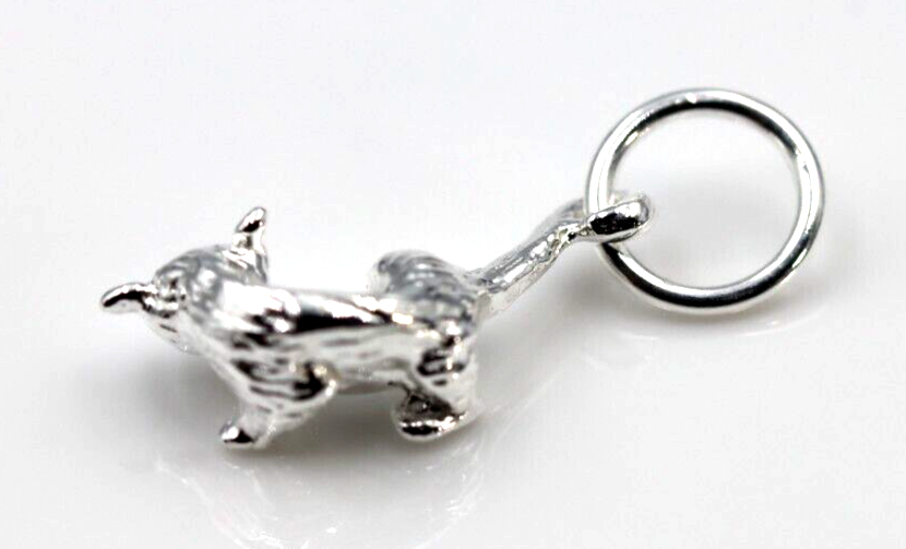 Sterling silver 925 small lightweight Possum Charm with jump ring