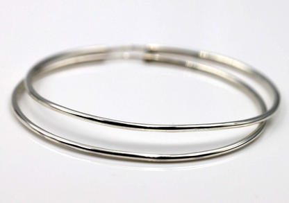 Genuine Very Large 72mm Sterling Silver Hoop 925 Earrings