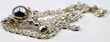 Kaedesign, Sterling Silver Chain Belcher 70cm Necklace & Ball Spinner Pendant
