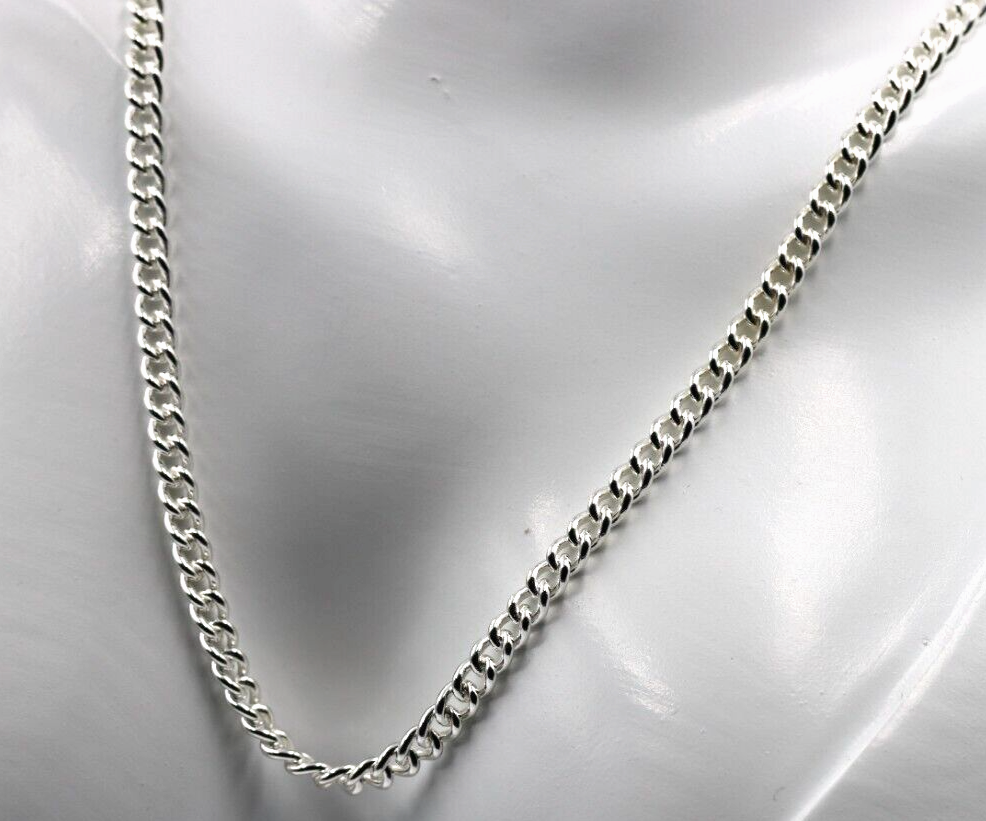 Sterling Silver 925 4mm Round Kerb Curb Chain Chain Necklace 55cm 25.2 grams