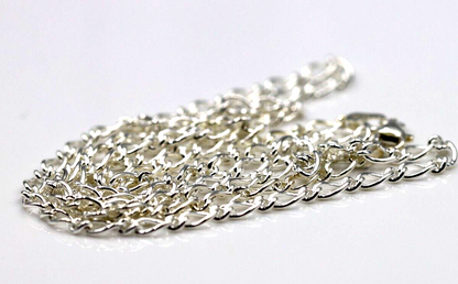 Genuine Sterling Silver 925 Oval Figaro Necklace Chain 70cm 12g