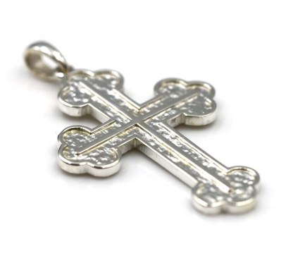 Genuine Sterling Silver 925 Byzantine Cross Pendant