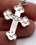 Genuine Sterling Silver 925 Byzantine Cross Pendant