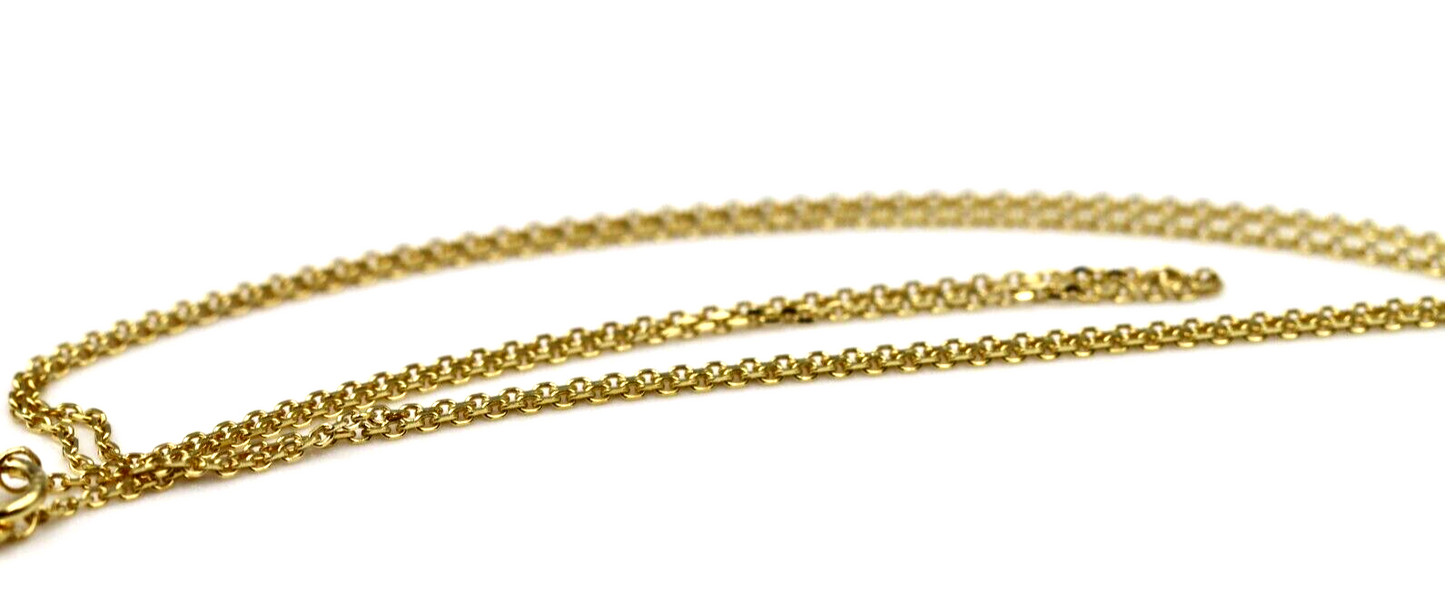 Genuine 14ct Yellow Gold Thin Cable Chain Necklace 1.7grams 50cm- Free post