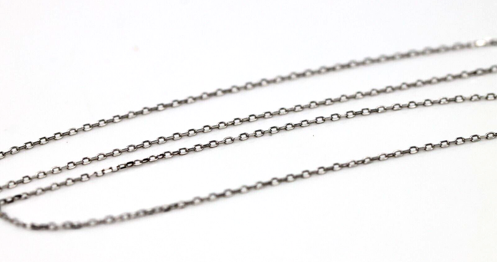 Thin white gold 2024 chain necklace