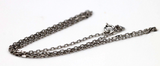 Genuine 14ct White Gold Thin Cable Chain Necklace 1.9grams 45cm- Free post