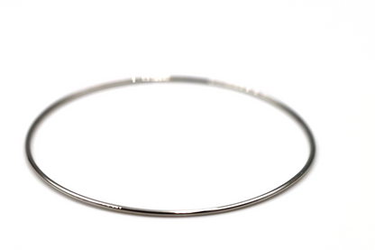 Genuine 9ct 9kt SOLID Yellow, Rose or White Gold Thin 1.3mm GOLF bangle 65mm inside diameter