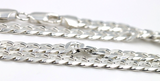Sterling Silver 925 5.5mm Flat Kerb Curb Chain Chain Necklace 50cm 24g (last one)-Free post