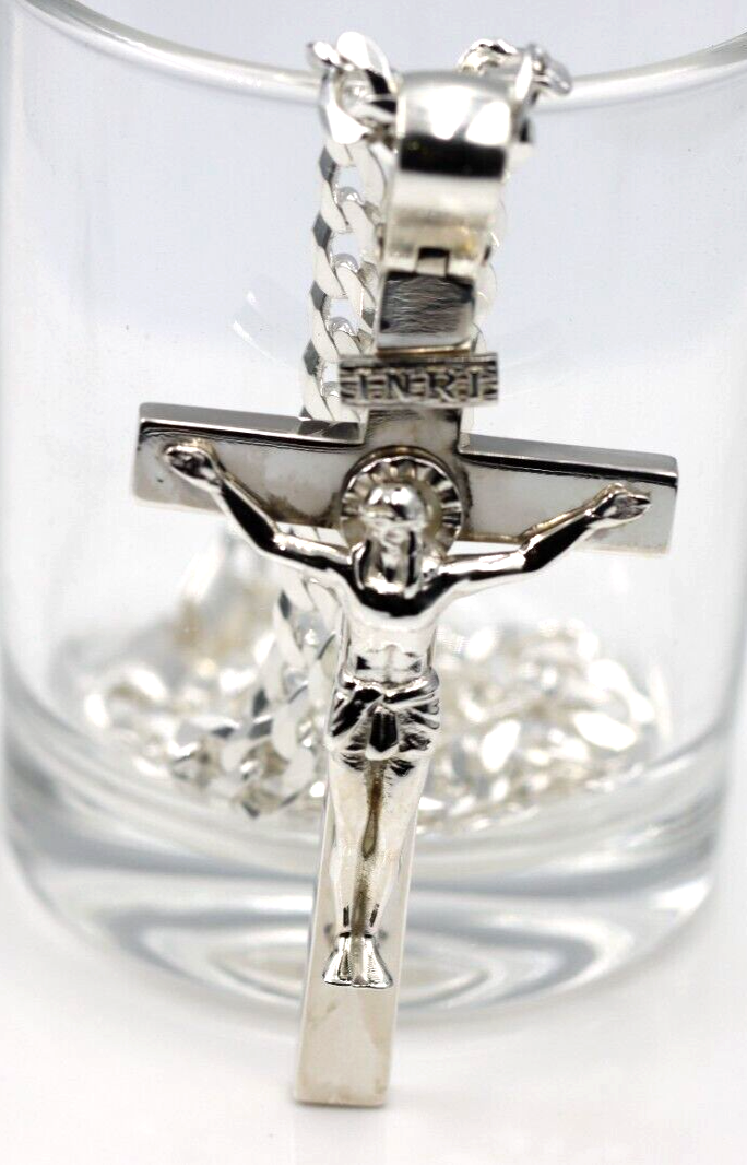 Kaedesigns Solid Sterling Silver 925 Plain Cross Pendant – Made In Australia – Free Post
