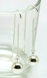 Kaedesigns Sterling Silver Thread Earrings with 10mm Balls