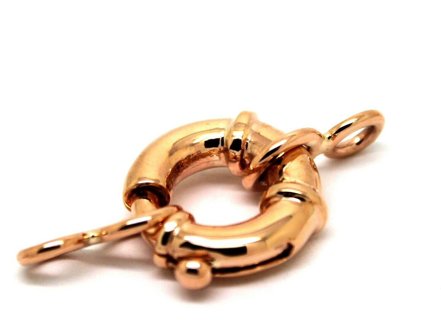 Genuine 9ct 9k 375 Large Rose Gold Bolt Ring Clasp With Ends 11mm, 13mm, 15mm, 18mm or 20mm