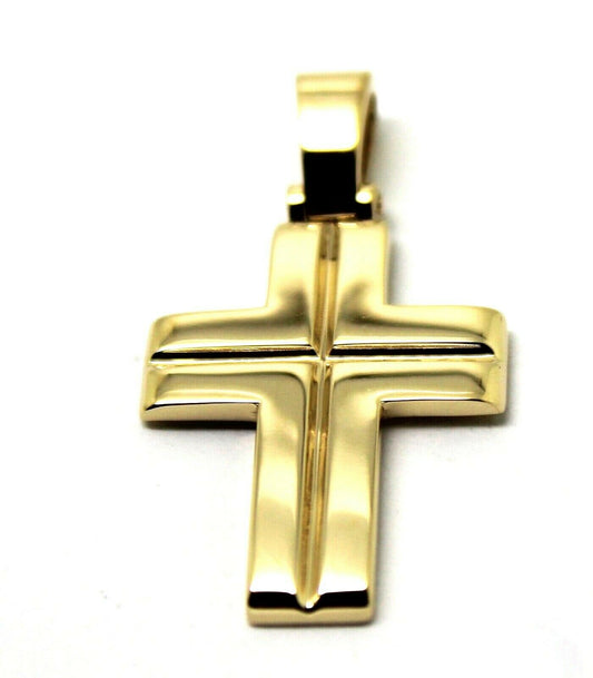 Kaedesigns, Large Heavy 9ct Yellow Or Rose Or White Gold Solid Cross Pendant