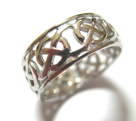 Kaedesigns New Sterling Silver 925 Large Heavy Wide Celtic Ring In Your Size 223