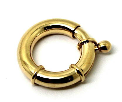 Genuine New 9ct Yellow or Rose or White Gold Bolt Ring Open Clasp 11mm, 13mm,15mm, 18mm or 20mm