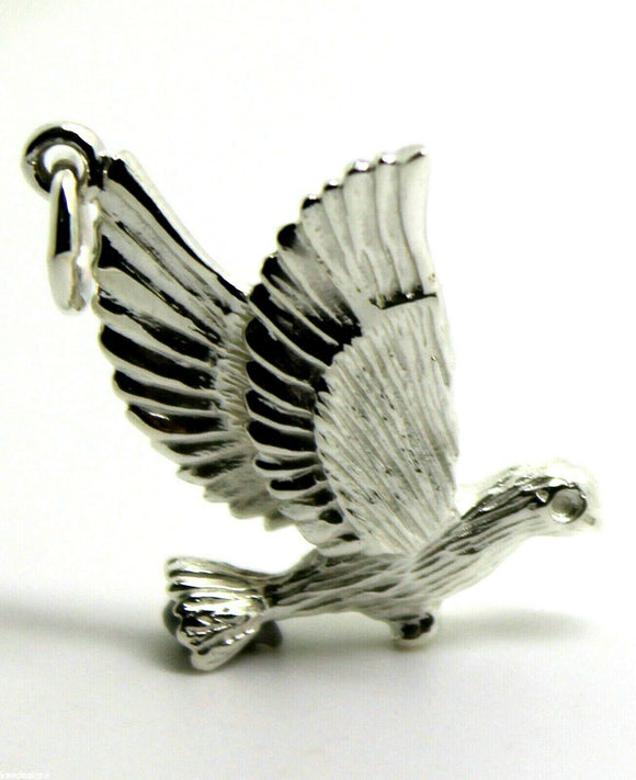 Kaedesigns New Sterling Silver Solid Dove Bird Pendant Or Charm