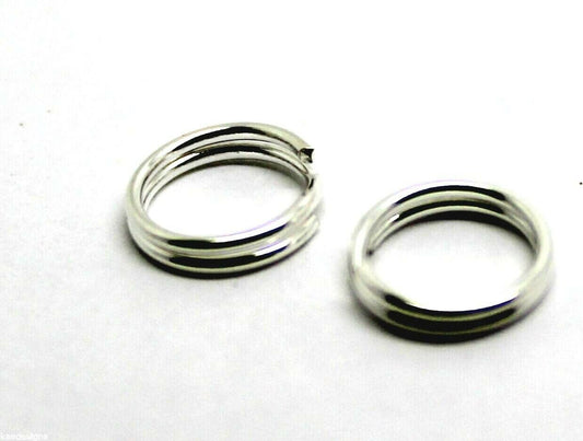 Kaedesigns 925 Sterling Silver Split Ring Many Sizes 5pcs Or 10pcs